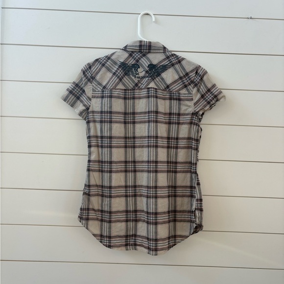 Harley-Davidson Plaid Button Down Shirt - Picture 2 of 6